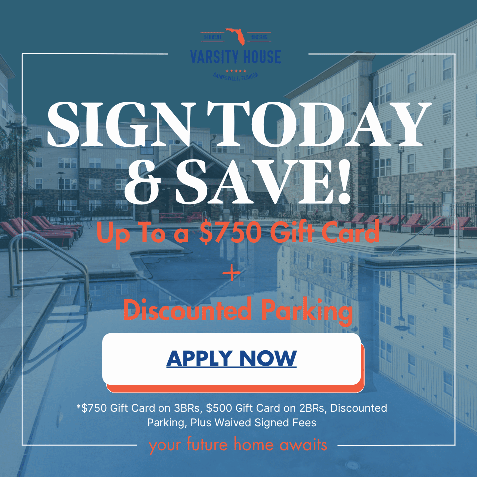Sign today and save! Up to a $750 gift cardf and discount parking. apply now.