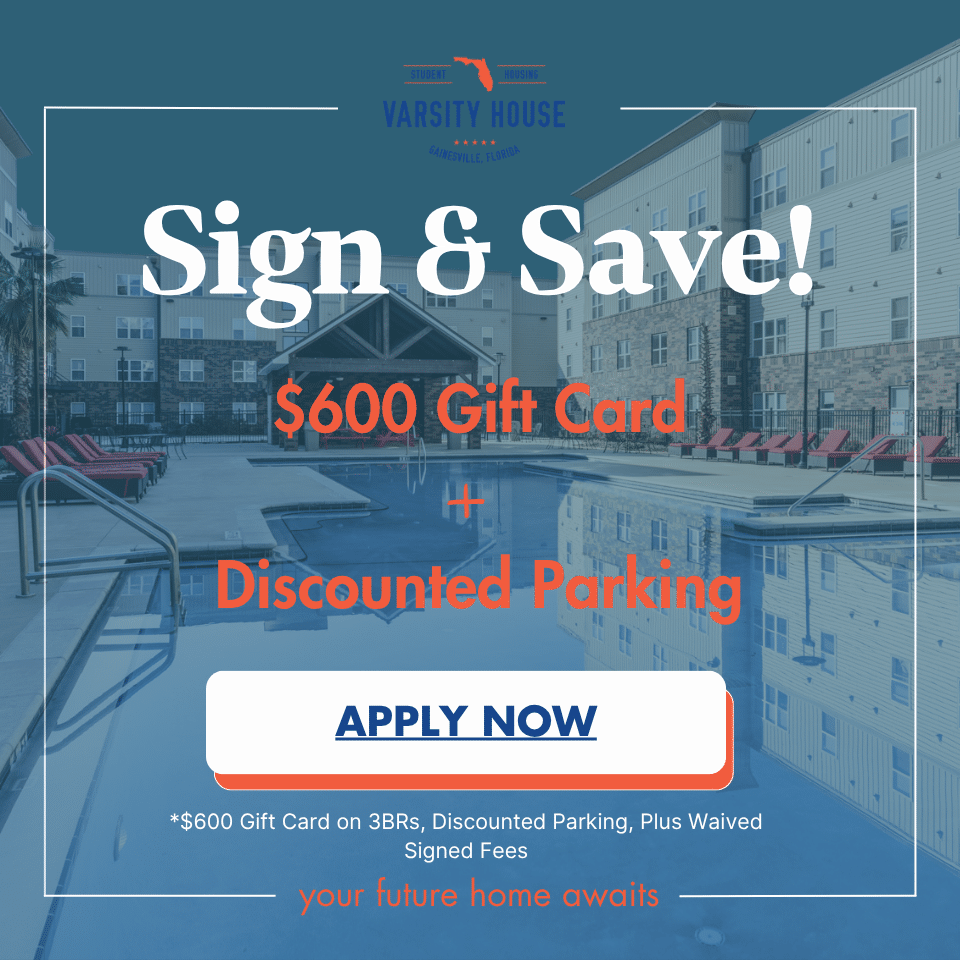 Sign today and save! $600 gift cardf and discounted parking. Apply now.