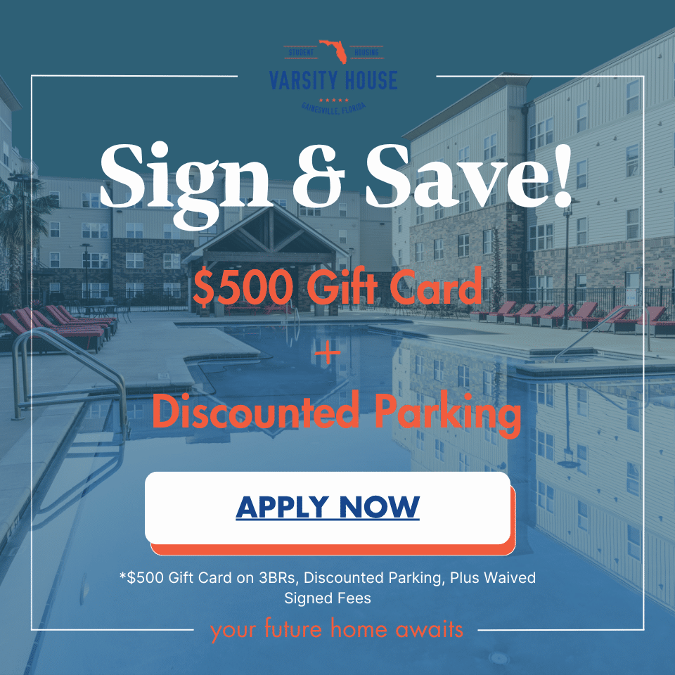 Sign today and save! $600 gift cardf and discounted parking. Apply now.